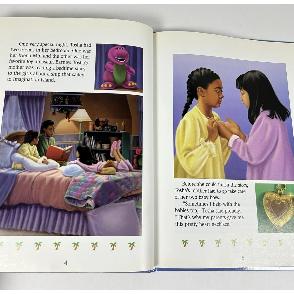 Barneys Imagination Island - Bedtime with Barney Hardcover Book 1994